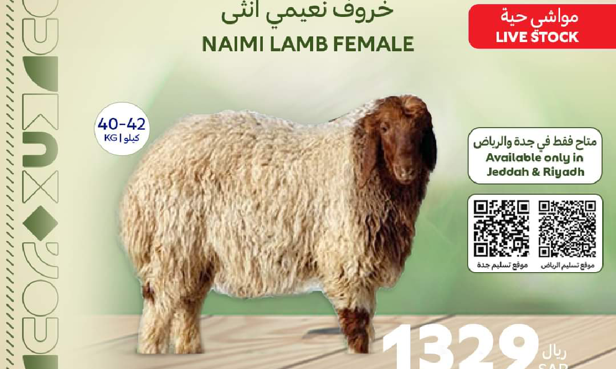 تخفضيات بالجملة.. عروض من كارفور السعودية على أضاحي العيد بدايةً من 6 يونيو 5 أضاحي العيد من كارفور السعودية