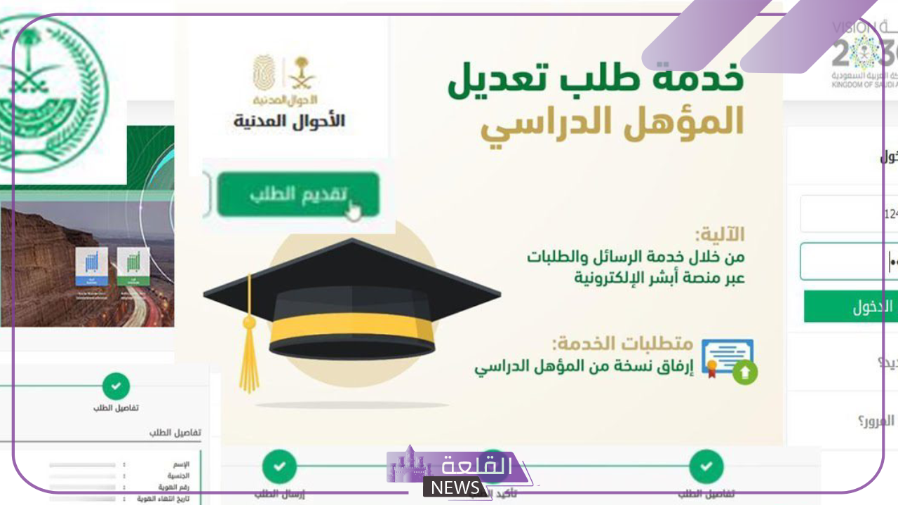 بالخطوات.. طريقة تعديل المؤهل في أبشر والبيانات الشخصية الأخرى 6 المستندات المطلوبة لتعديل المؤهل في أبشر
