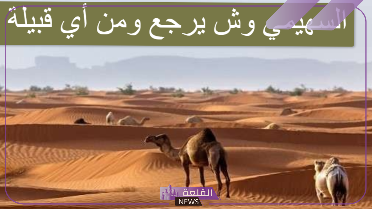 السهيمي وش يرجع.. نسب السهيمي من وين؟