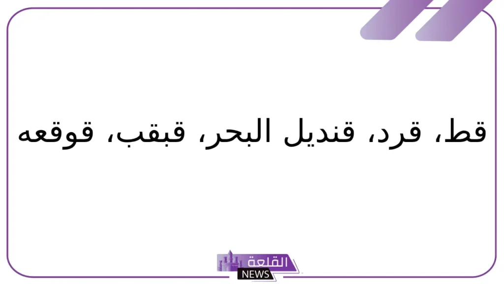 اسم حيوان بحرف ق.. أسماء حيوانات تبدأ بحرف القاف 6 حيوانات مميزة بحرف ق