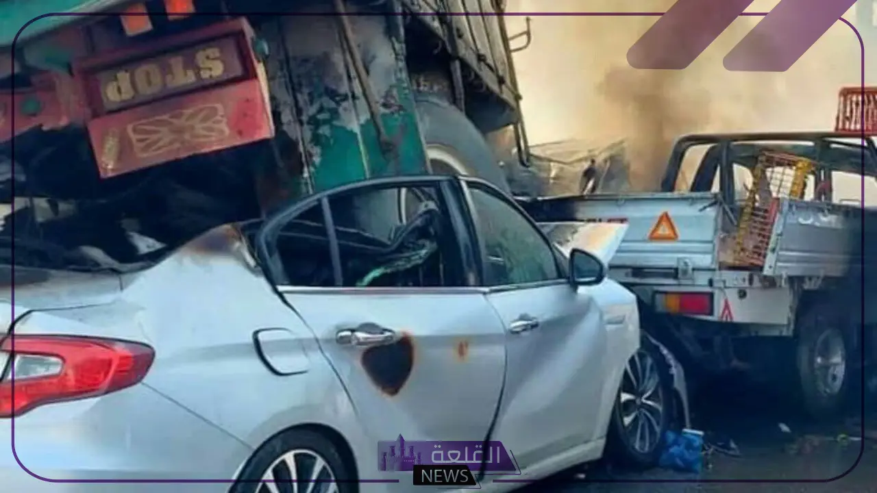 السيارات اتعجنت في حادث الدائري اليوم.. تصادم 12 سيارة أدى إلى كوارث وإغلاق الطريق