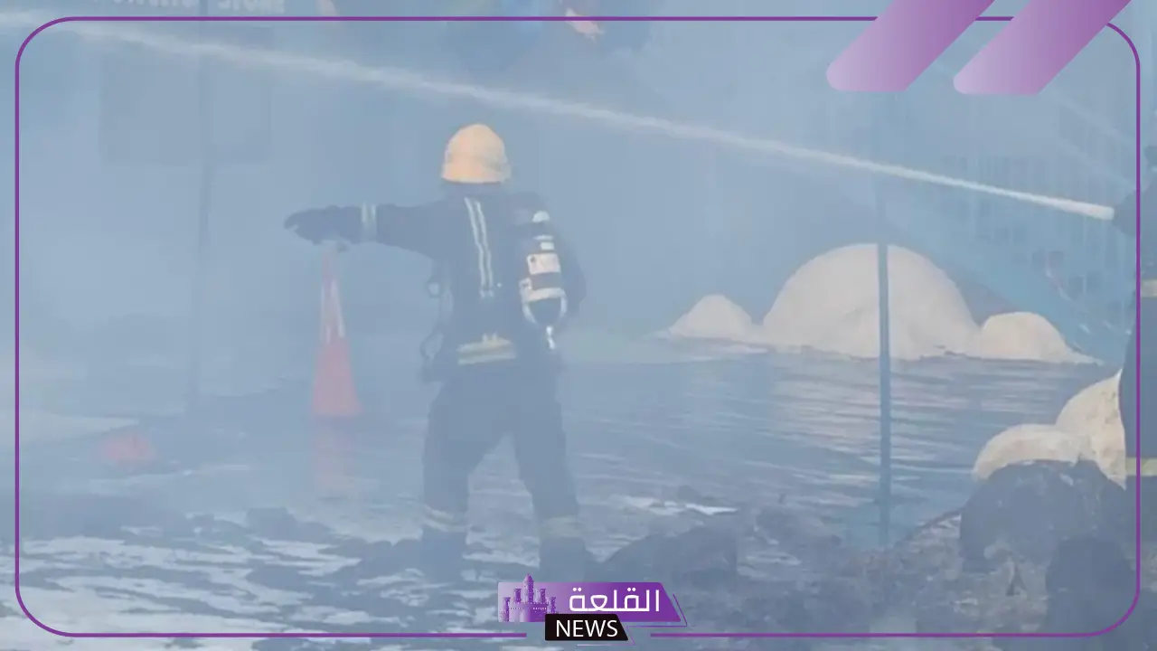 شاهد.. اشتعال حريق كبير في منطقة ستي ووك بجدة