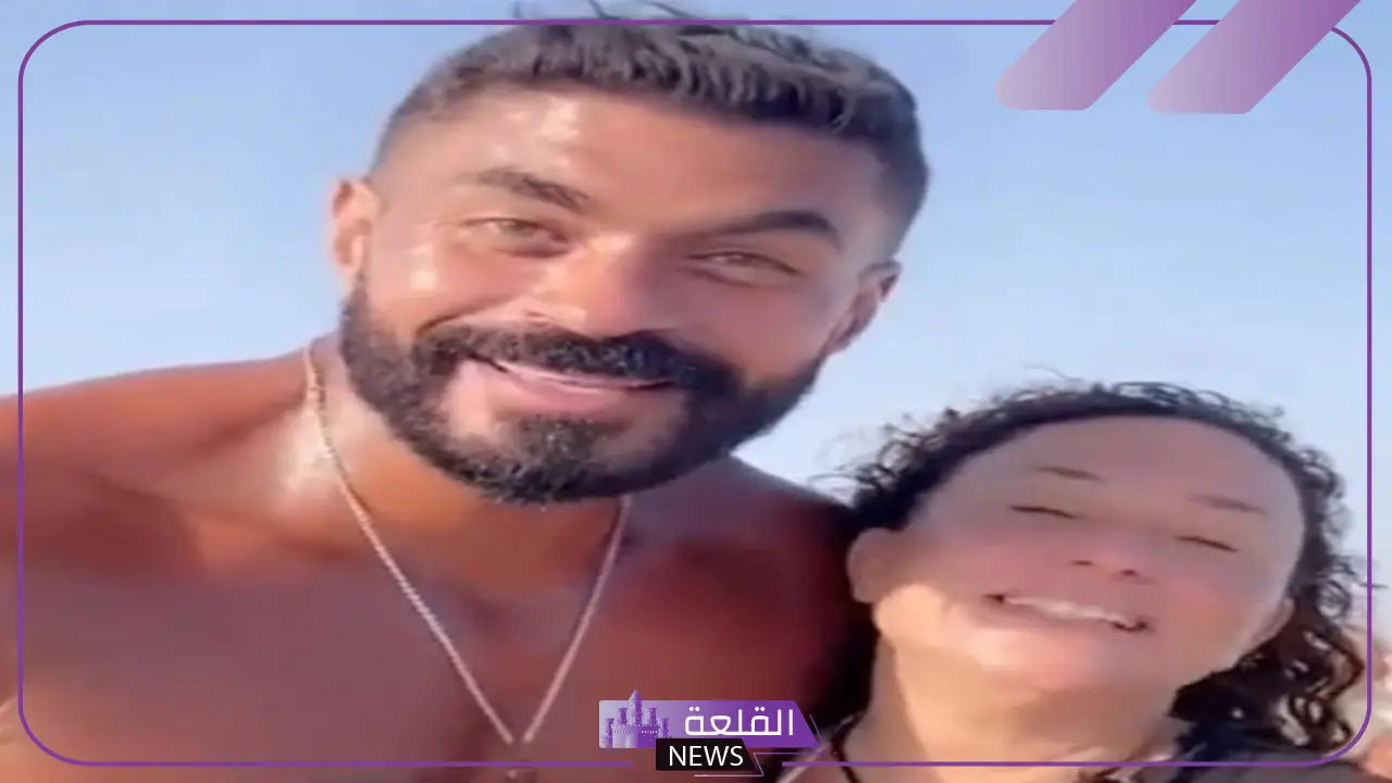 بصور مثيرة.. إنجي علي مع خالد سليم على البحر