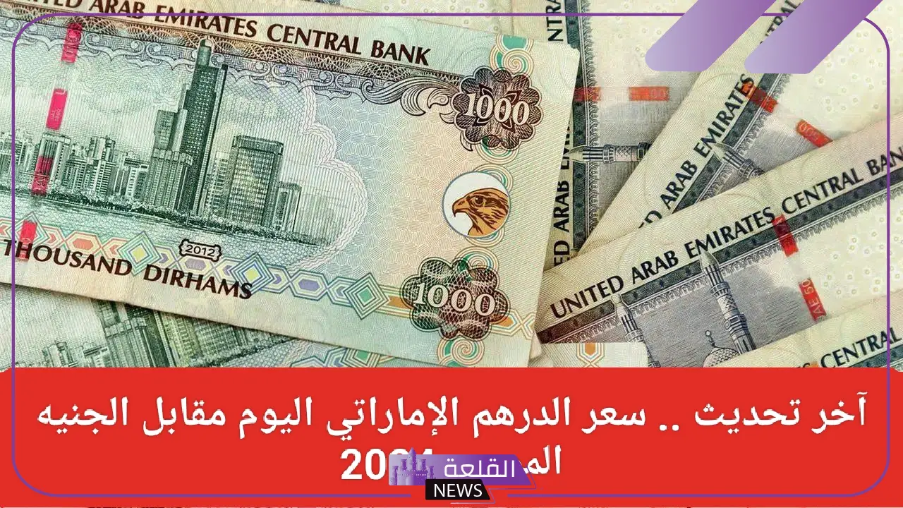 كم سعر الدرهم؟ سعر صرف الدرهم الإماراتي مقابل الجنيه المصري اليوم الأحد 8 سبتمبر 2024 5 سعر الدرهم اليوم أمام الجنية
