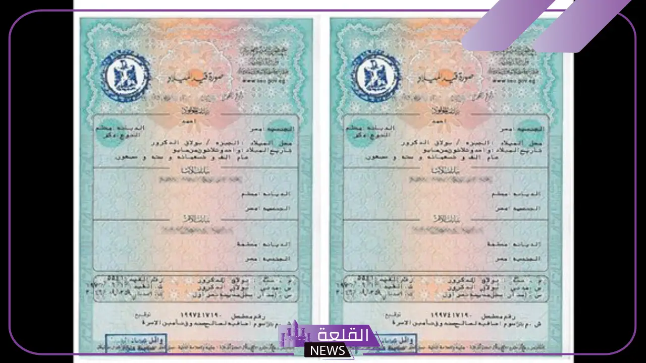 مصر.. الكشف عن الأوراق المطلوبة لاستخراج طلب توثيق لشهادات الميلاد وشهادات الوفاة