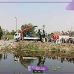 إصابات وخسائر .. سقوط ميكروباص في ترعة القاصد بالمنوفية