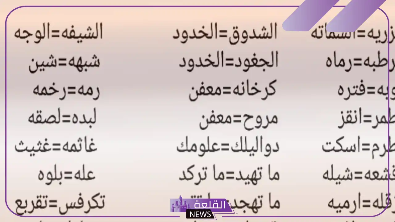 كلمات جيزانيه قديمة بمعانيها .. مصطلحات جيزانية غريبة 5 كلمات جيزانية ومعناها