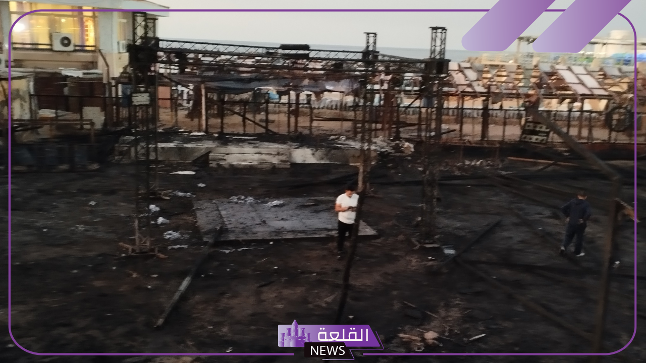 تفاصيل.. تعرف على سبب حريق قاعة أفراح نادي المعلمين بالإسكندرية