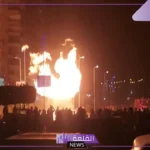 شاهد.. حريق وانفجار غاز الخانكة والبترول تعلن السيطرة