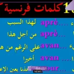 كلمات فرنسيه وترجمتها بالعربية عليك أن تتعلمها جيدًا