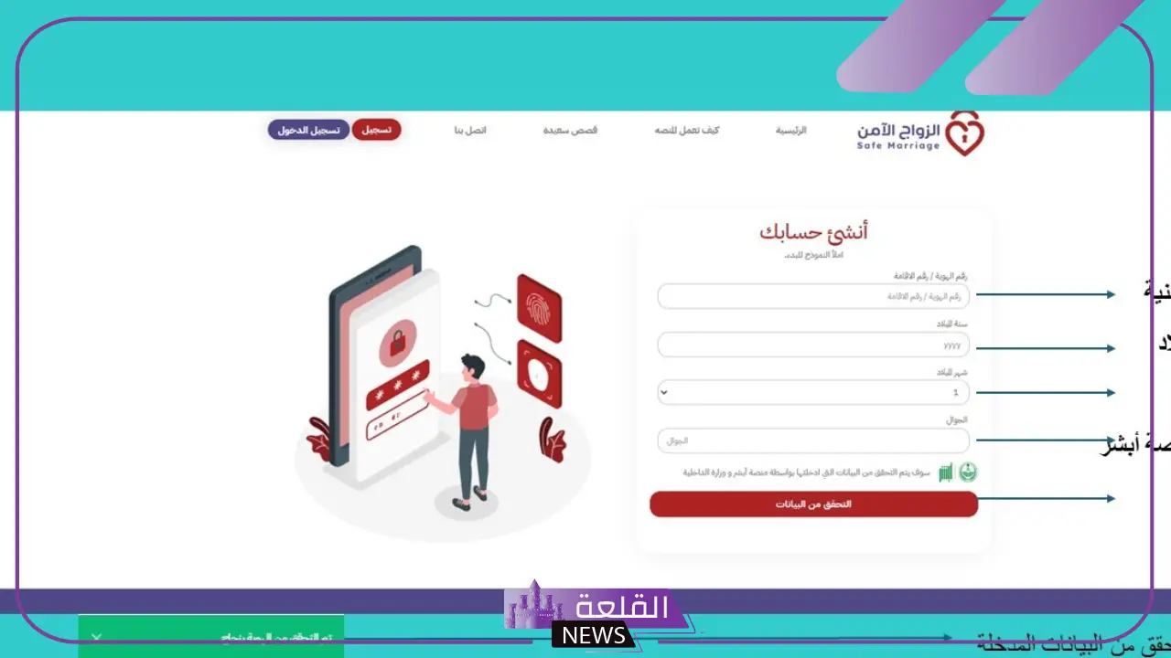 طريقة التسجيل في موقع العفاف بالخطوات والرابط المباشر 1446 طريقة التسجيل في موقع العفاف بالخطوات والرابط المباشر 1446