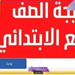 من هنا.. طريقة الاستعلام عن نتيجة الصف الرابع الابتدائي برقم الجلوس والاسم