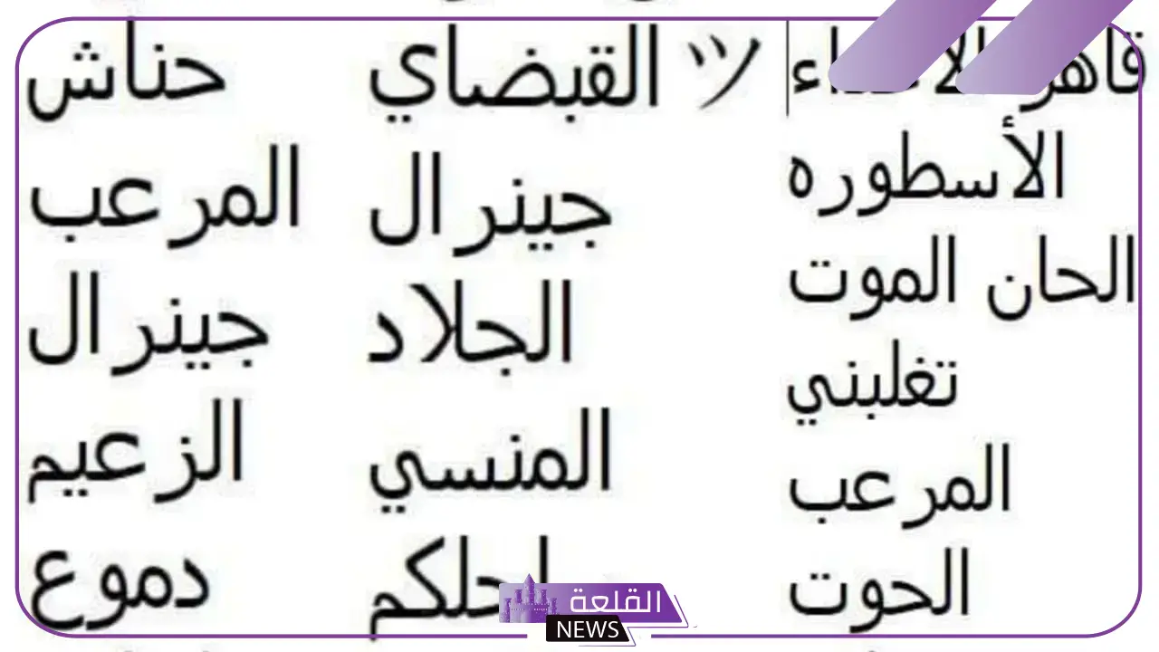 اسماء مستعارة حلوة للشباب مختلفة جديدة 2025