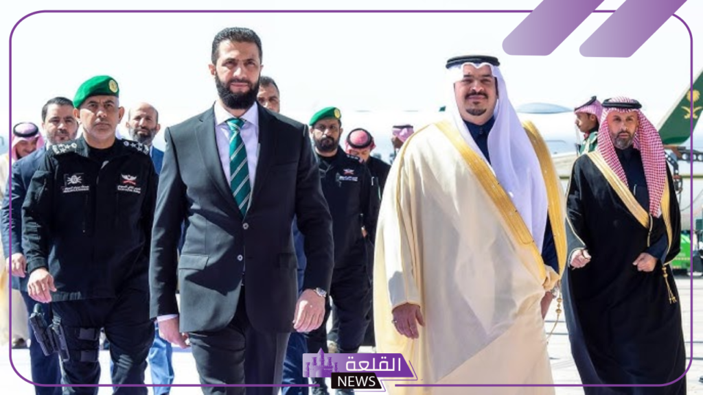 شاهد.. الرئيس السوري أحمد الشرع يصل إلى الرياض ويستقبله نائب أمير المنطقة 5 احمد الشرع