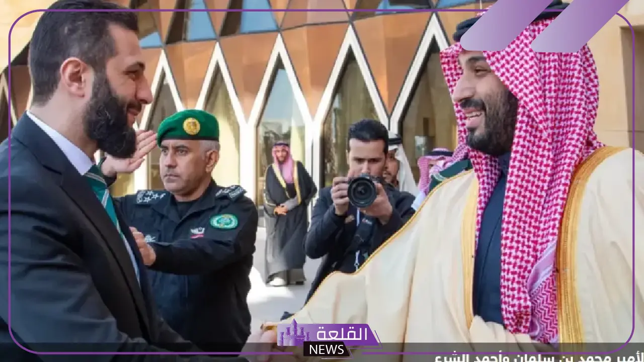 شاهد.. أول لقطة تجمع بين محمد بن سلمان وأحمد الشرع