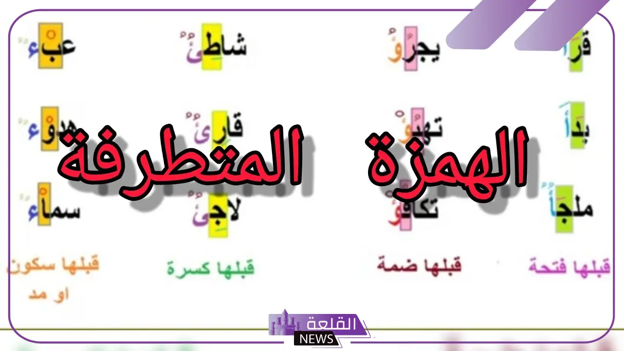 امثلة على الهمزة المتطرفة والمتوسطة في اللغة العربية امثلة على الهمزة المتطرفة والمتوسطة في اللغة العربية