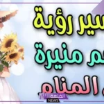 ما هو معنى اسم منيرة في المنام للحامل والمتزوجة والعزباء لكبار المفسرين