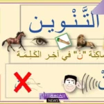 كلمات تنوين بالفتح والكسر والضم من اللغة العربية
