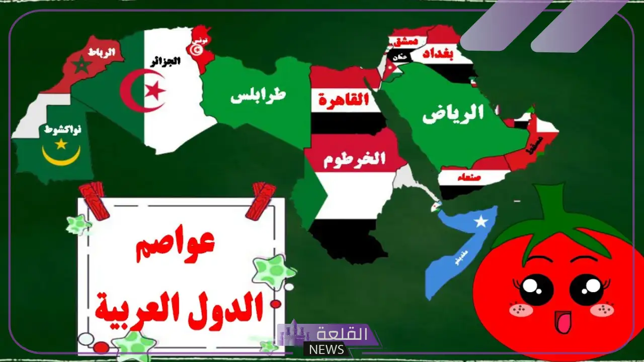 أسماء عواصم الدول العربية والأوروبية في العالم