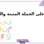 أمثلة على الجملة المثبتة والمنفية مع التعريف