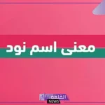 ما هو معنى كلمة نود بالعربي والإنجليزي؟ تعريف كلمة نود عند البدو
