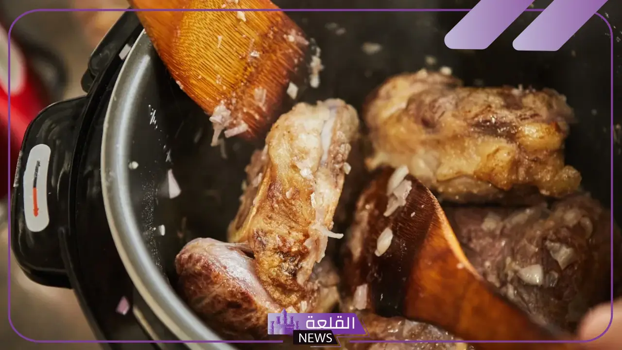 ما هي مدة طبخ اللحم في قدر الضغط الكهربائي؟