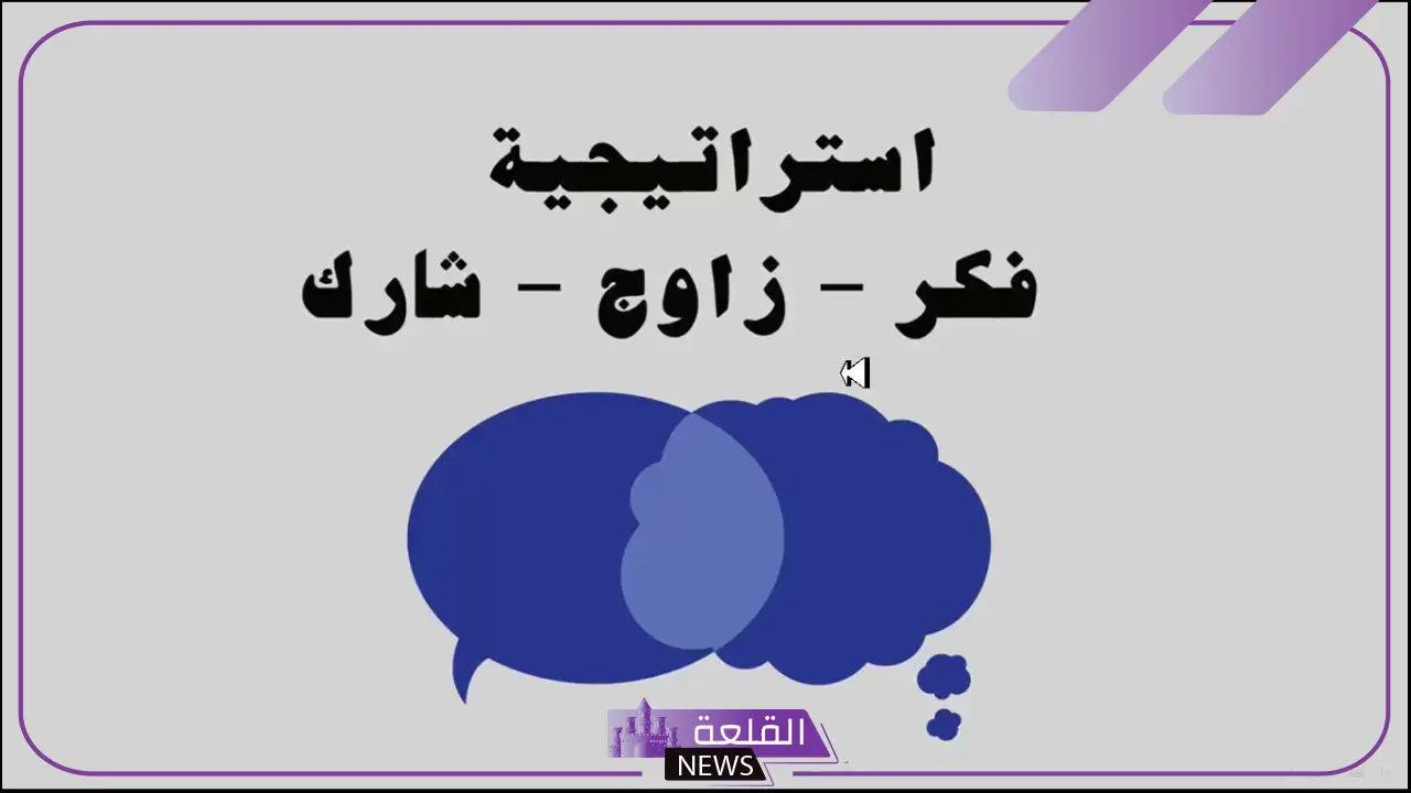 مميزات وعيوب استراتيجيه فكر زاوج شارك