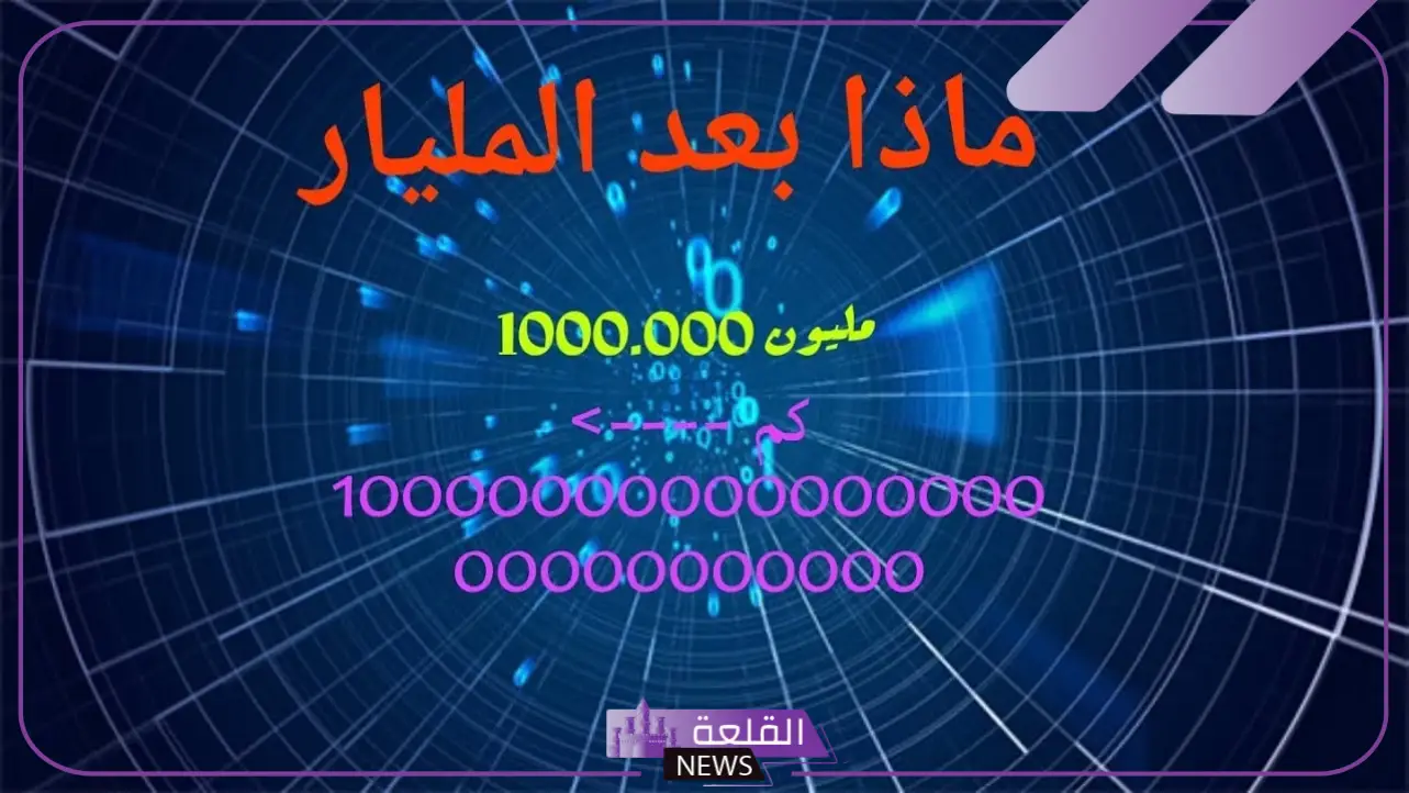 ما هو الرقم الذي يأتي بعد المليار؟ المليار كم مليون