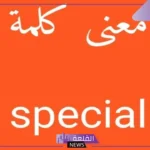 ما معنى special باللغة العربية؟ عكس كلمة special بالانجليزي