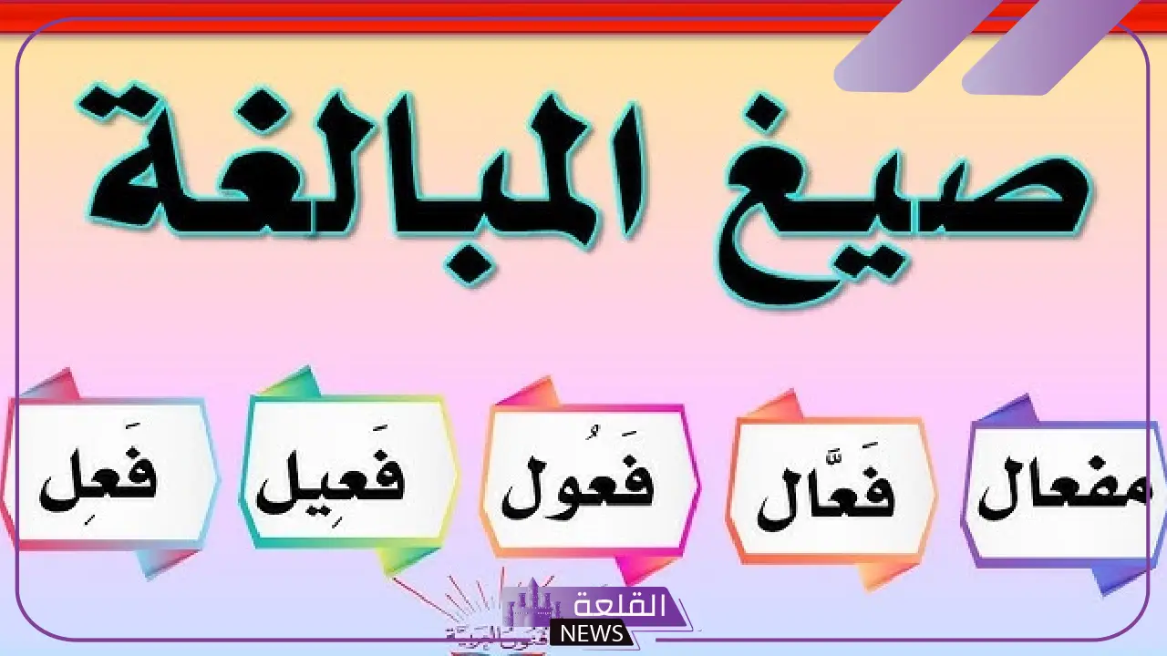 من أمثلة صيغ المبالغة: صيغ المبالغة من الفعل الرباعي من أمثلة صيغ المبالغة: صيغ المبالغة من الفعل الرباعي